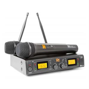 179196 Power Dynamics PD782 2x 8-Channel UHF Wireless Microphone System with Microphones