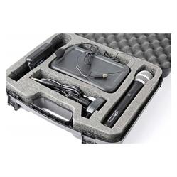 Vonyx WM73C 2-Channel UHF Wireless Microphone System Combi with Handheld, Bodypack and Display